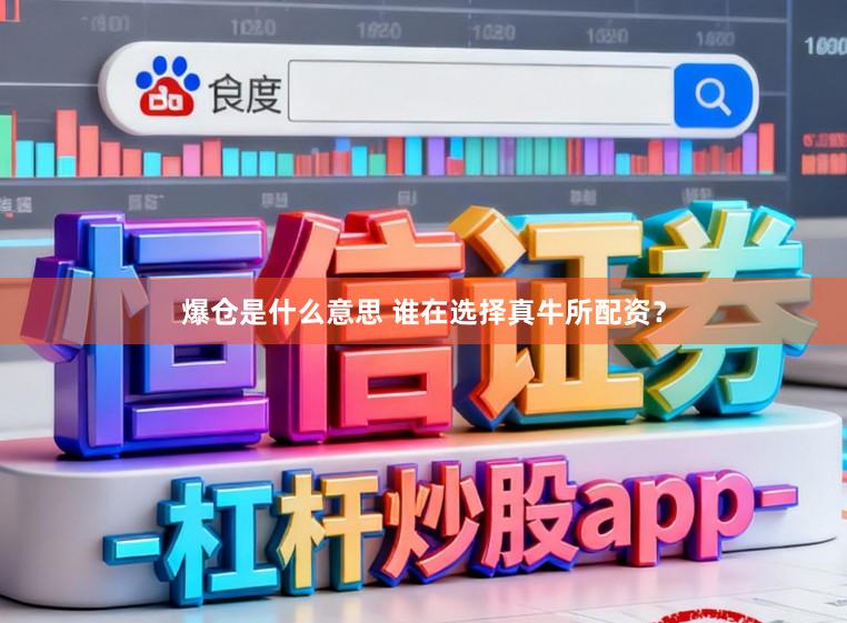 爆仓是什么意思 谁在选择真牛所配资？